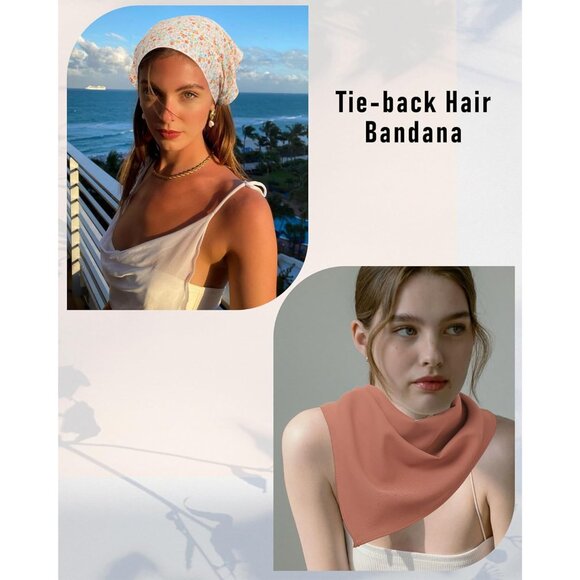 4 Pcs Polyester Triangle Headbands for Women Hair Accessories Boho Casual - Picture 5 of 6